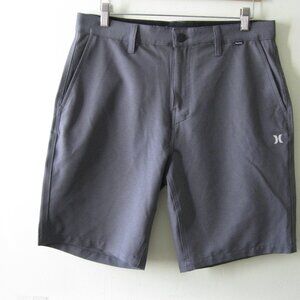 Hurley Mens Hybrid Spacedye Walk Shorts Bermuda Jaspeada Size 32 Gray Golf